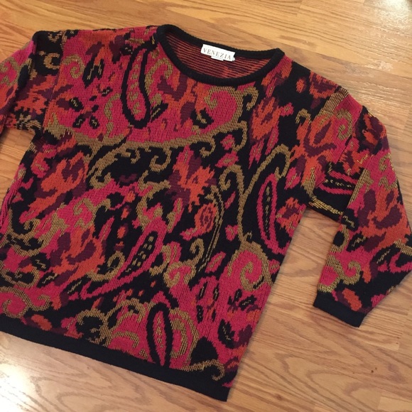 Reformation Sweaters - Reformation Vintage Abstract 80’s Sweater
